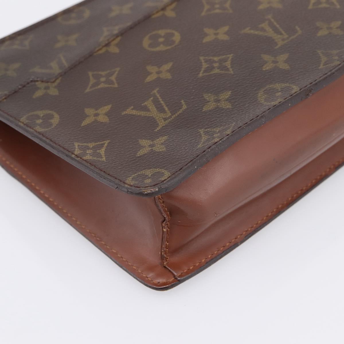 LOUIS VUITTON Monogram Pochette Homme Clutch Bag M51795 LV Auth 197841