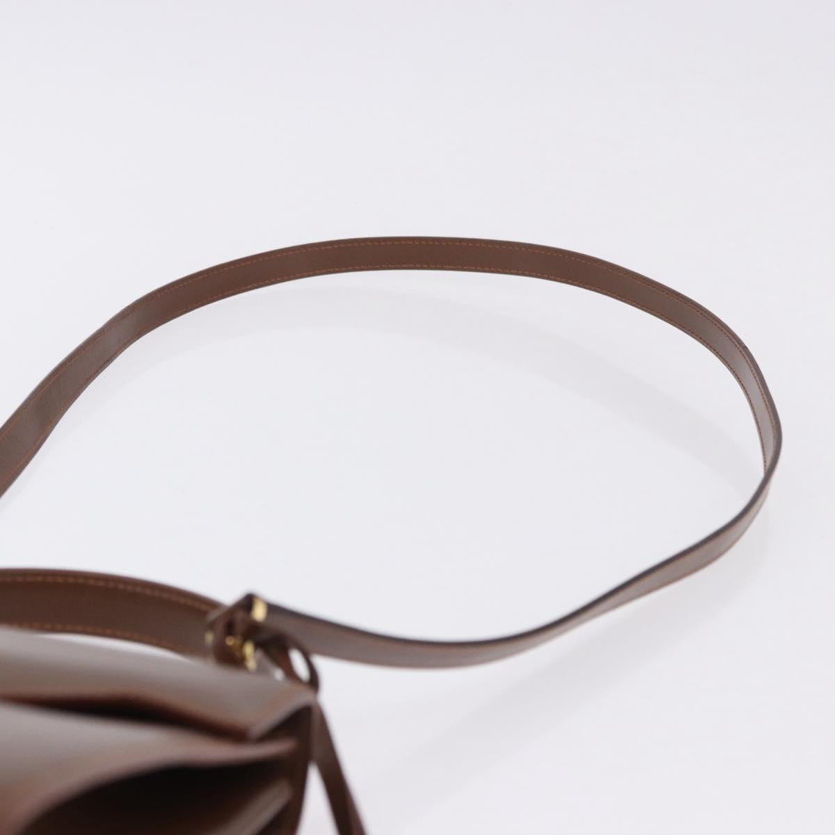 GUCCI Hand Bag Leather 2way Brown Gold 000 2110 Auth 197847V