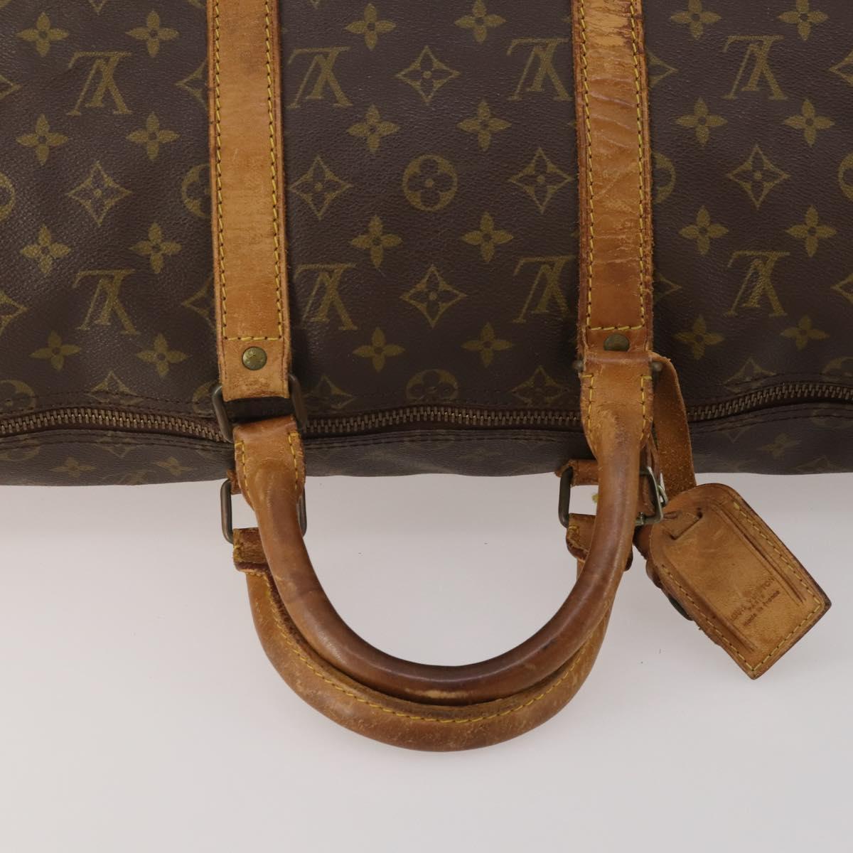 LOUIS VUITTON Monogram Keepall 50 Boston Bag M41426 LV Auth 197868