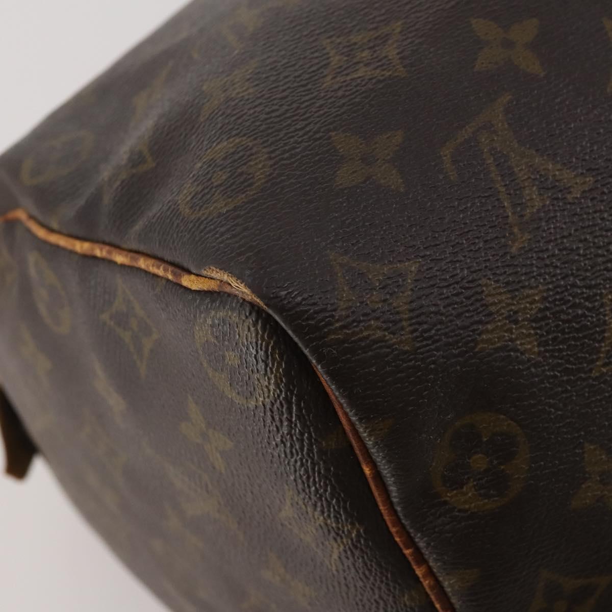 LOUIS VUITTON Monogram Speedy 35 Hand Bag M41524 LV Auth 197881