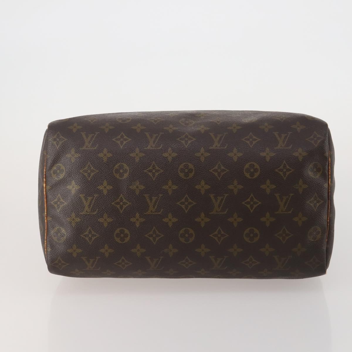 LOUIS VUITTON Monogram Speedy 35 Hand Bag M41524 LV Auth 197881