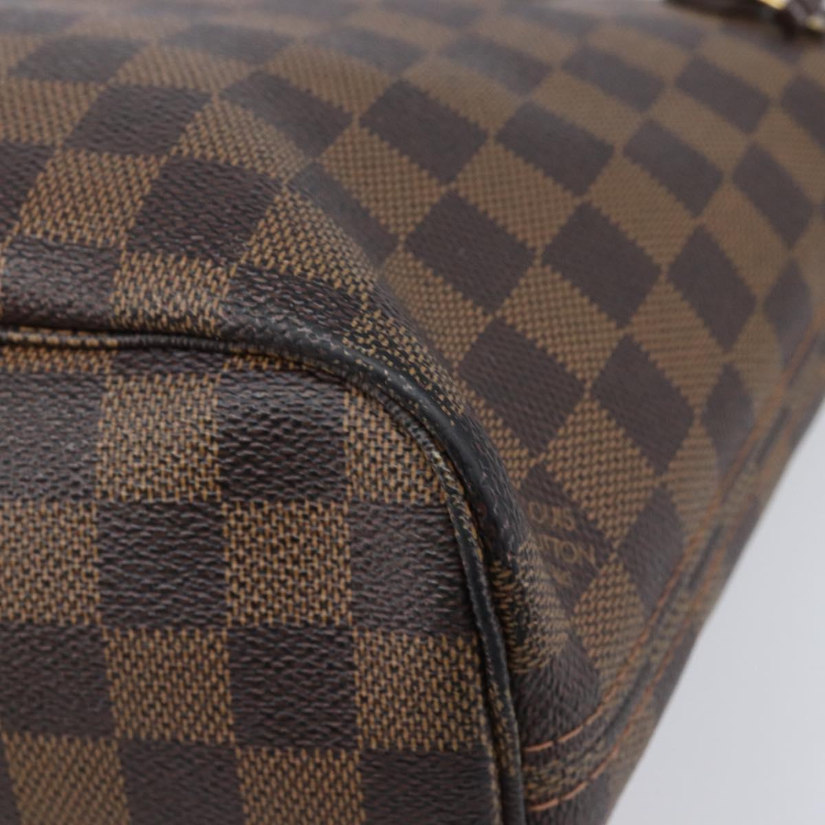 LOUIS VUITTON Damier Ebene Neverfull PM Tote Bag N51109 LV Auth 197891A