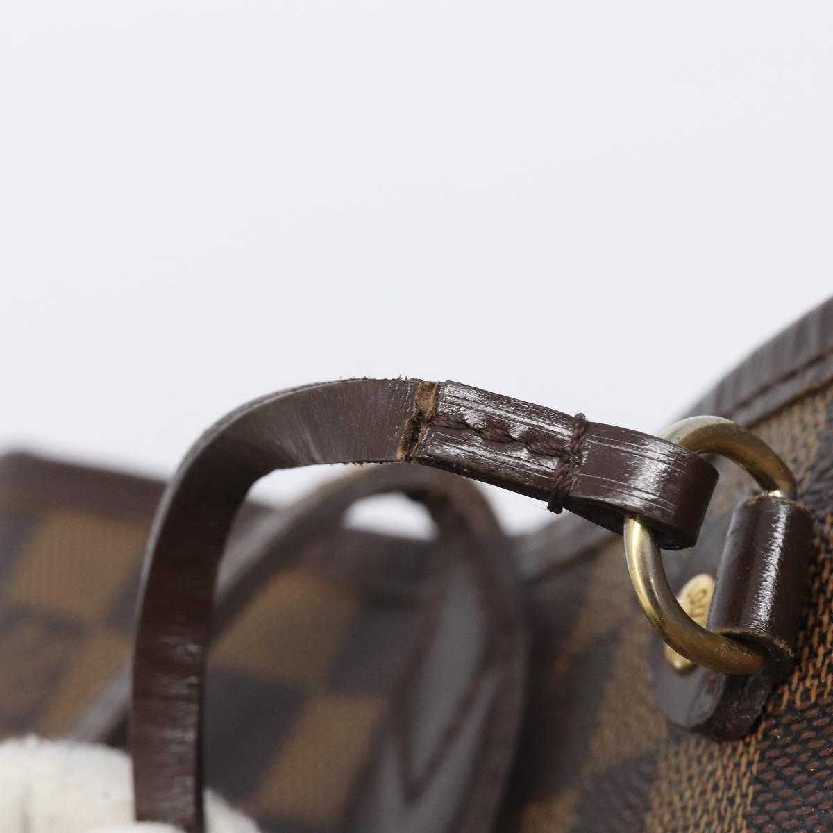 LOUIS VUITTON Damier Ebene Neverfull PM Tote Bag N51109 LV Auth 197891A