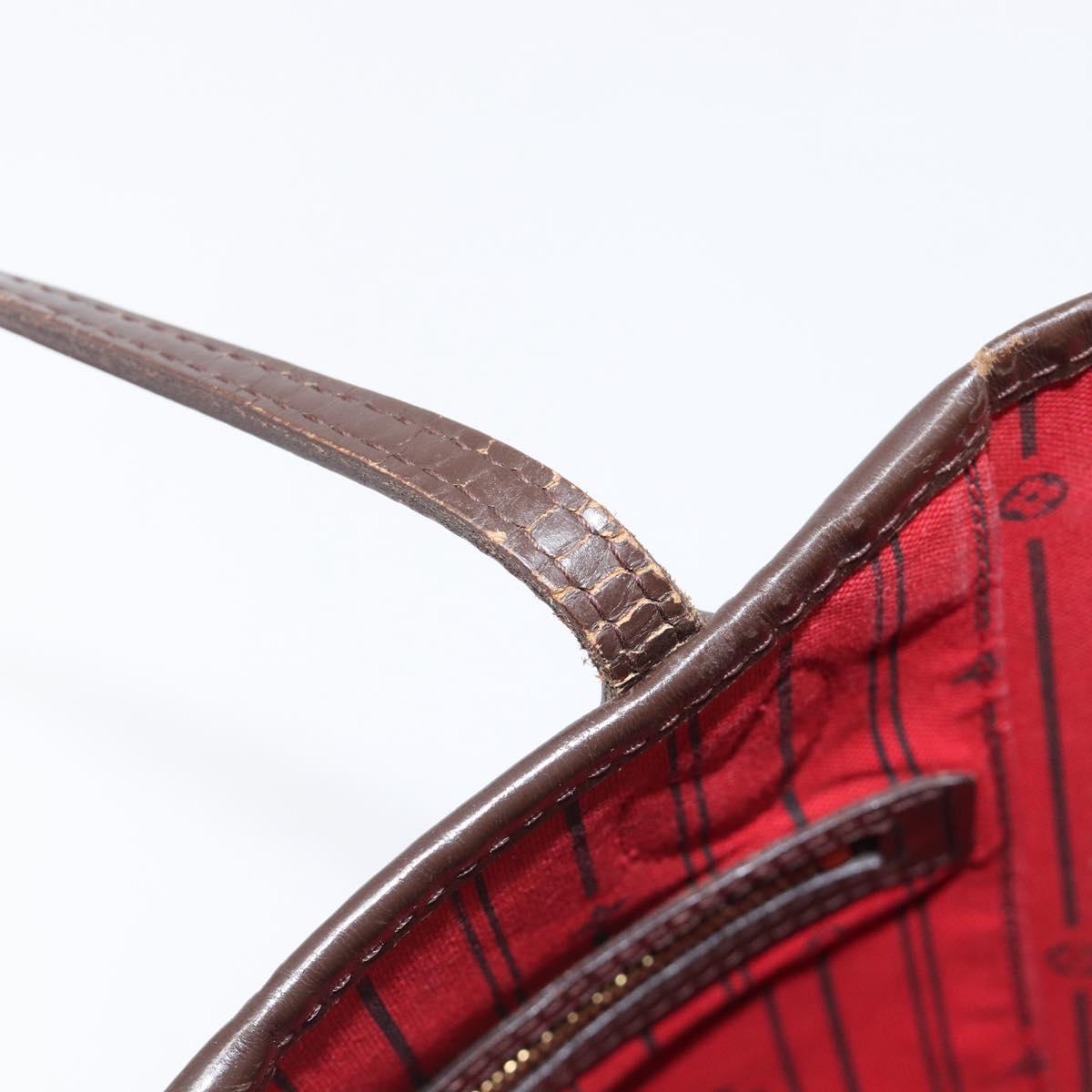 LOUIS VUITTON Damier Ebene Neverfull PM Tote Bag N51109 LV Auth 197891A