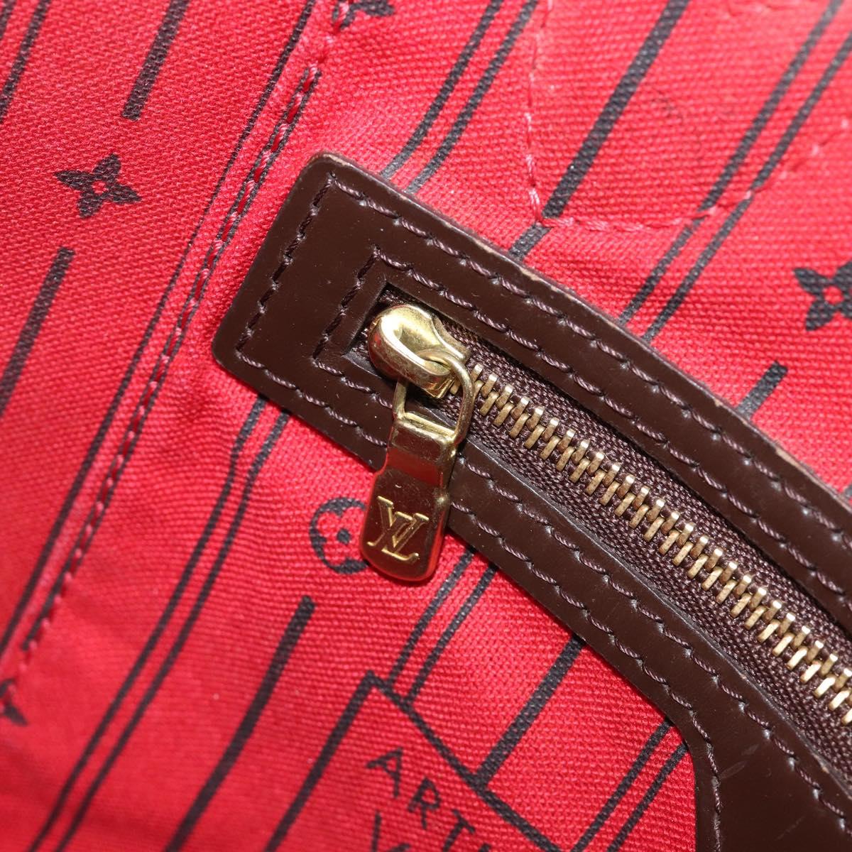 LOUIS VUITTON Damier Ebene Neverfull PM Tote Bag N51109 LV Auth 197891A