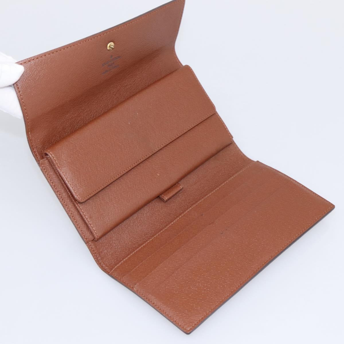 LOUIS VUITTON Portefeuille International Long Wallet M61217 LV Auth 197899V