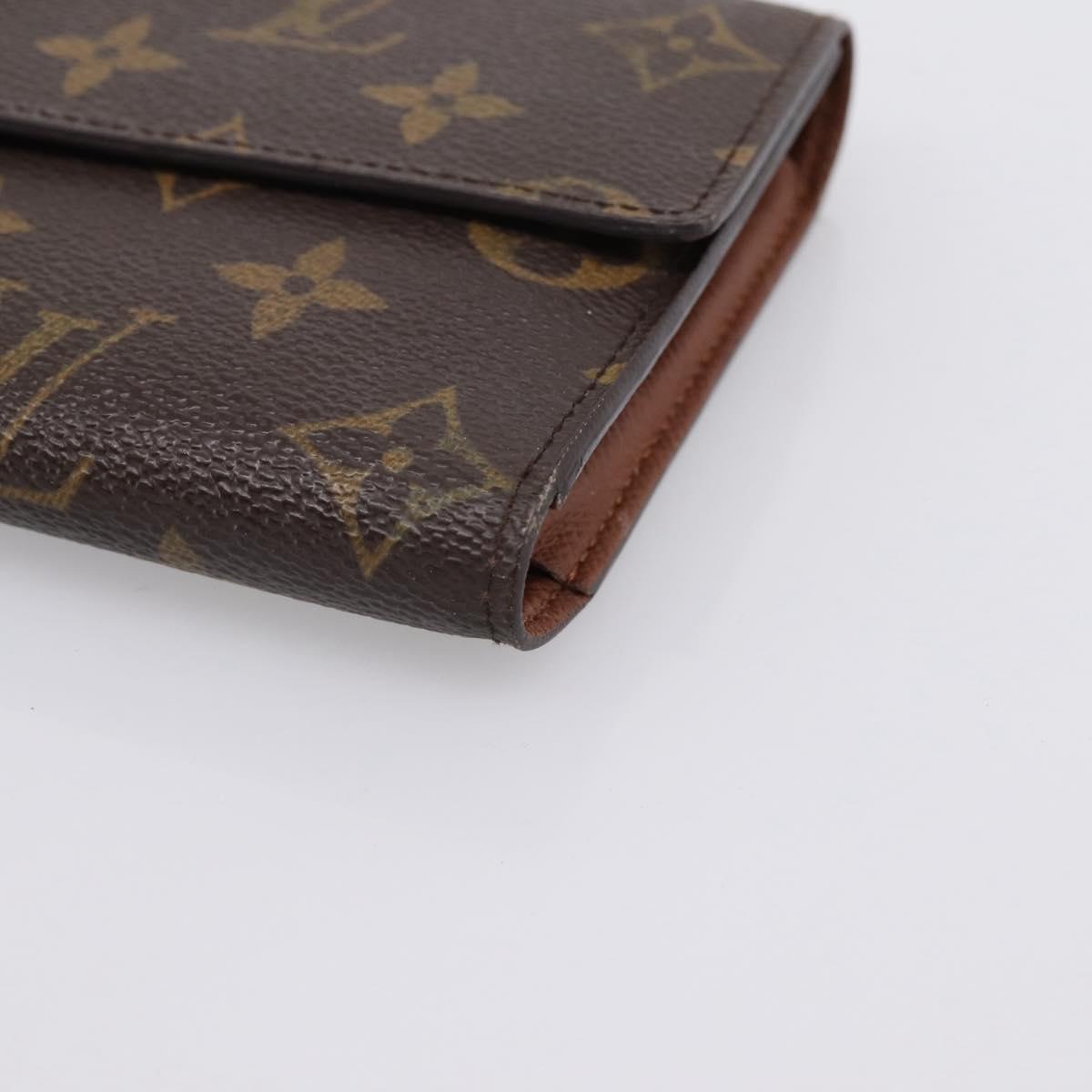 LOUIS VUITTON Portefeuille International Long Wallet M61217 LV Auth 197899V