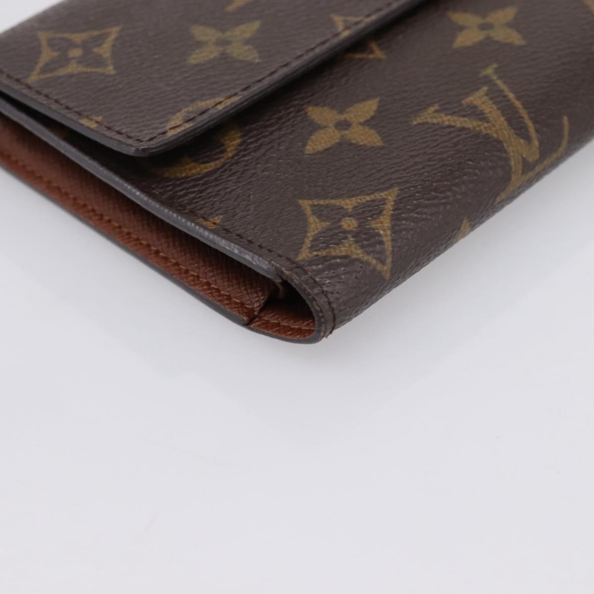 LOUIS VUITTON Portefeuille International Long Wallet M61217 LV Auth 197899V