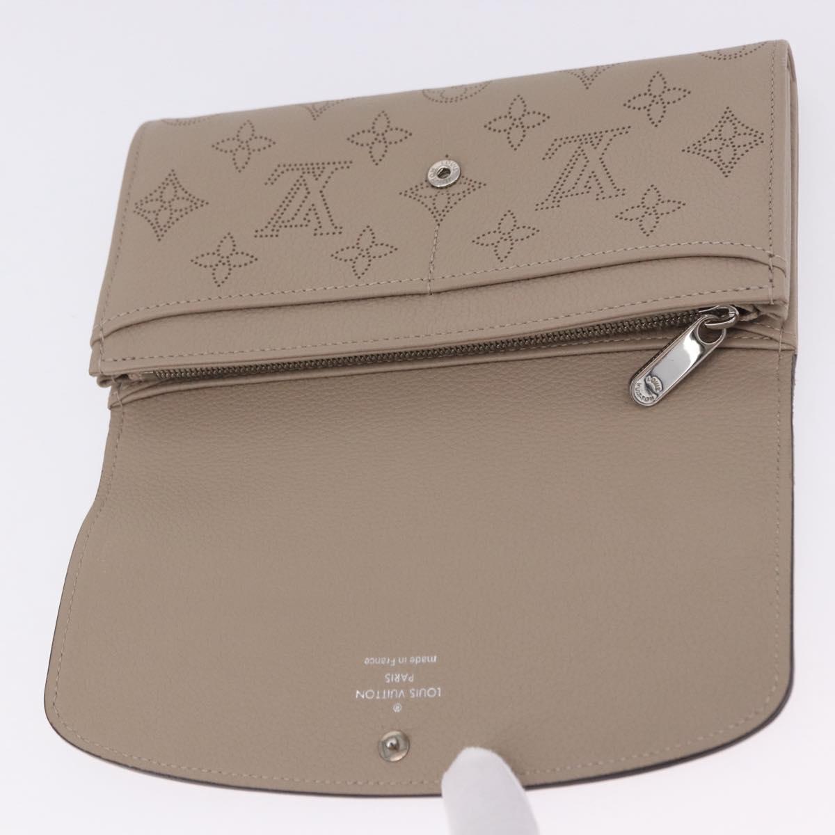 LOUIS VUITTON Mahina Portefeuille Iris Long Wallet Galet M60144 LV Auth 197911M