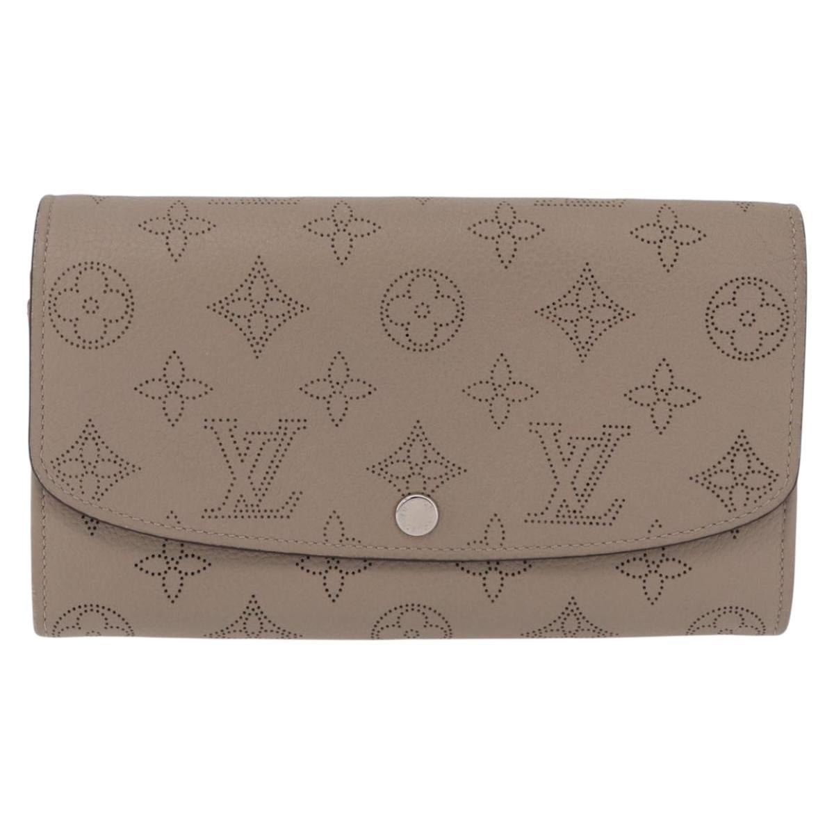 LOUIS VUITTON Mahina Portefeuille Iris Long Wallet Galet M60144 LV Auth 197911M