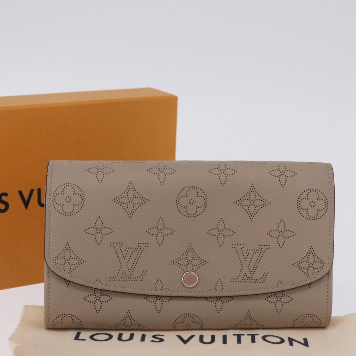 LOUIS VUITTON Mahina Portefeuille Iris Long Wallet Galet M60144 LV Auth 197911M