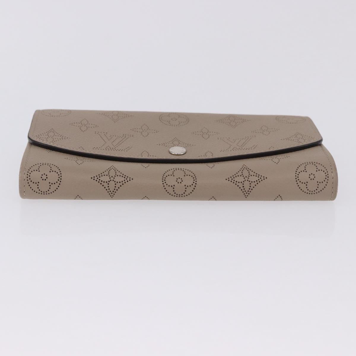 LOUIS VUITTON Mahina Portefeuille Iris Long Wallet Galet M60144 LV Auth 197911M