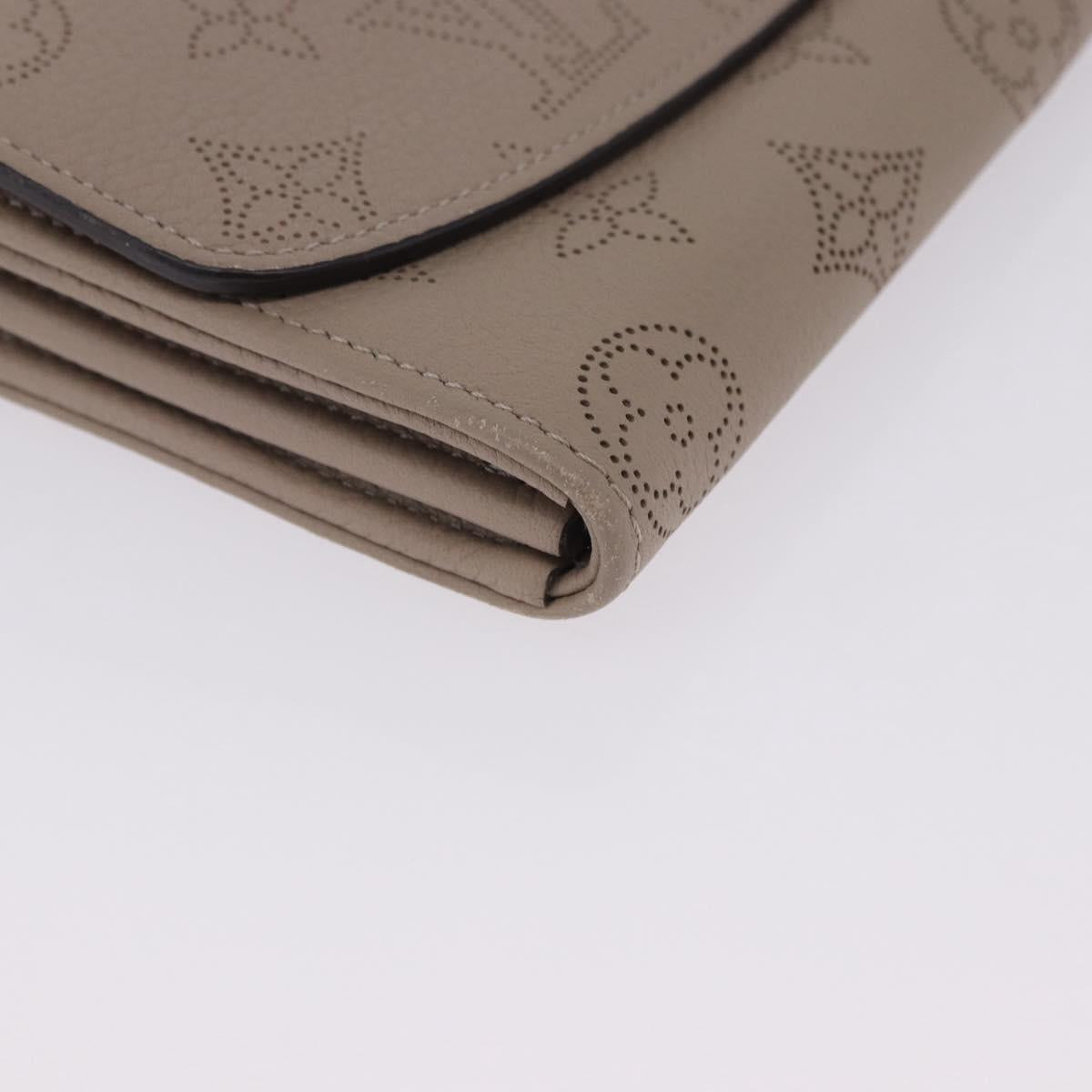 LOUIS VUITTON Mahina Portefeuille Iris Long Wallet Galet M60144 LV Auth 197911M
