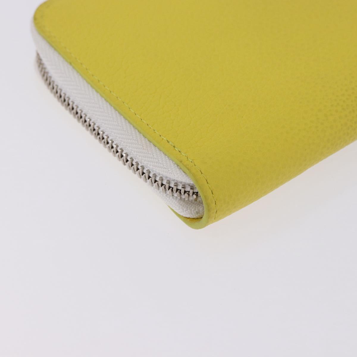 LOUIS VUITTON Monogram Everyday Zippy Wallet Vertical Yellow M80852 Auth 197912M