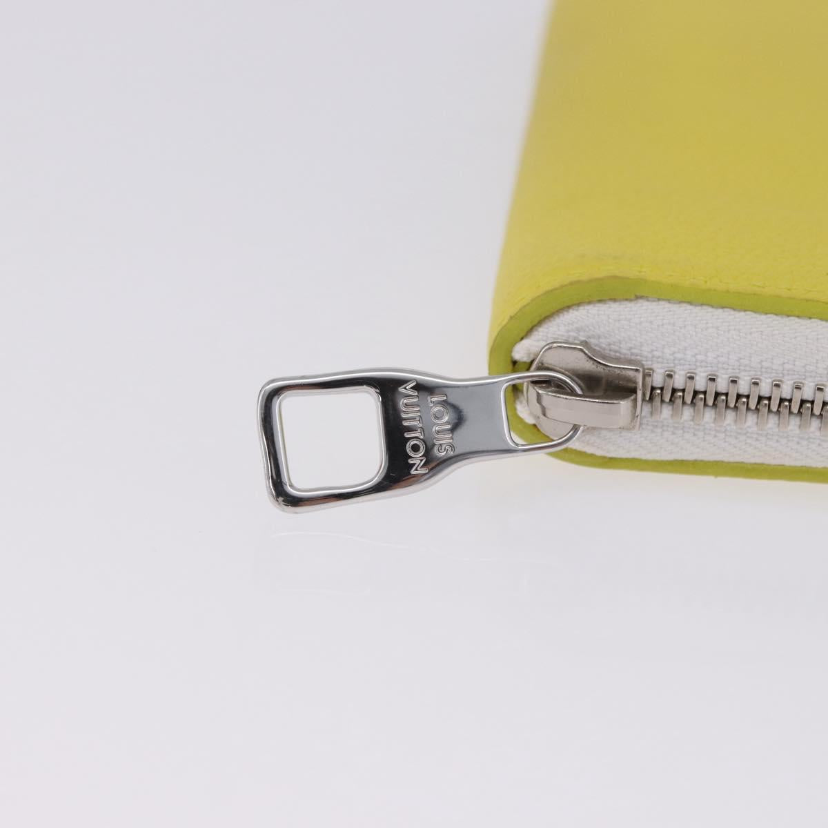 LOUIS VUITTON Monogram Everyday Zippy Wallet Vertical Yellow M80852 Auth 197912M