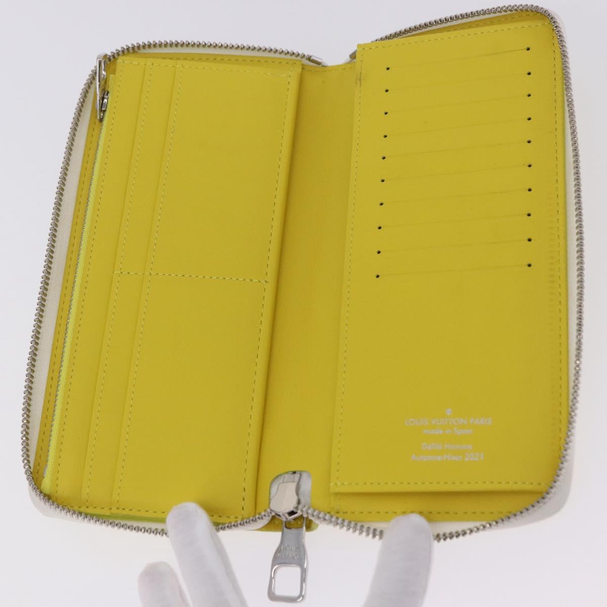 LOUIS VUITTON Monogram Everyday Zippy Wallet Vertical Yellow M80852 Auth 197912M