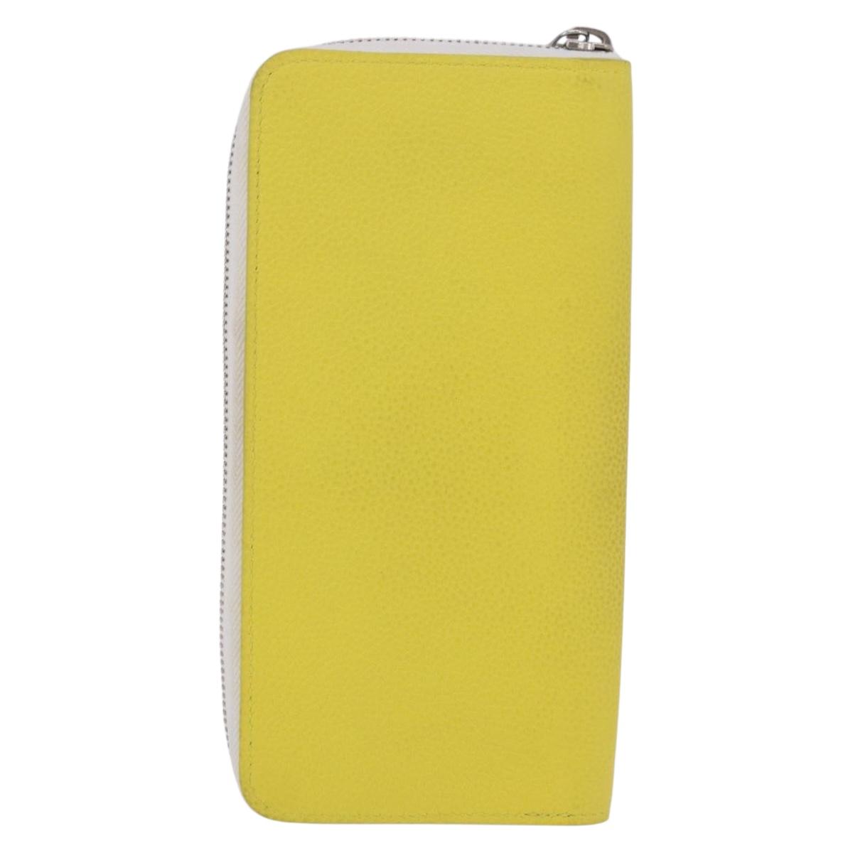 LOUIS VUITTON Monogram Everyday Zippy Wallet Vertical Yellow M80852 Auth 197912M
