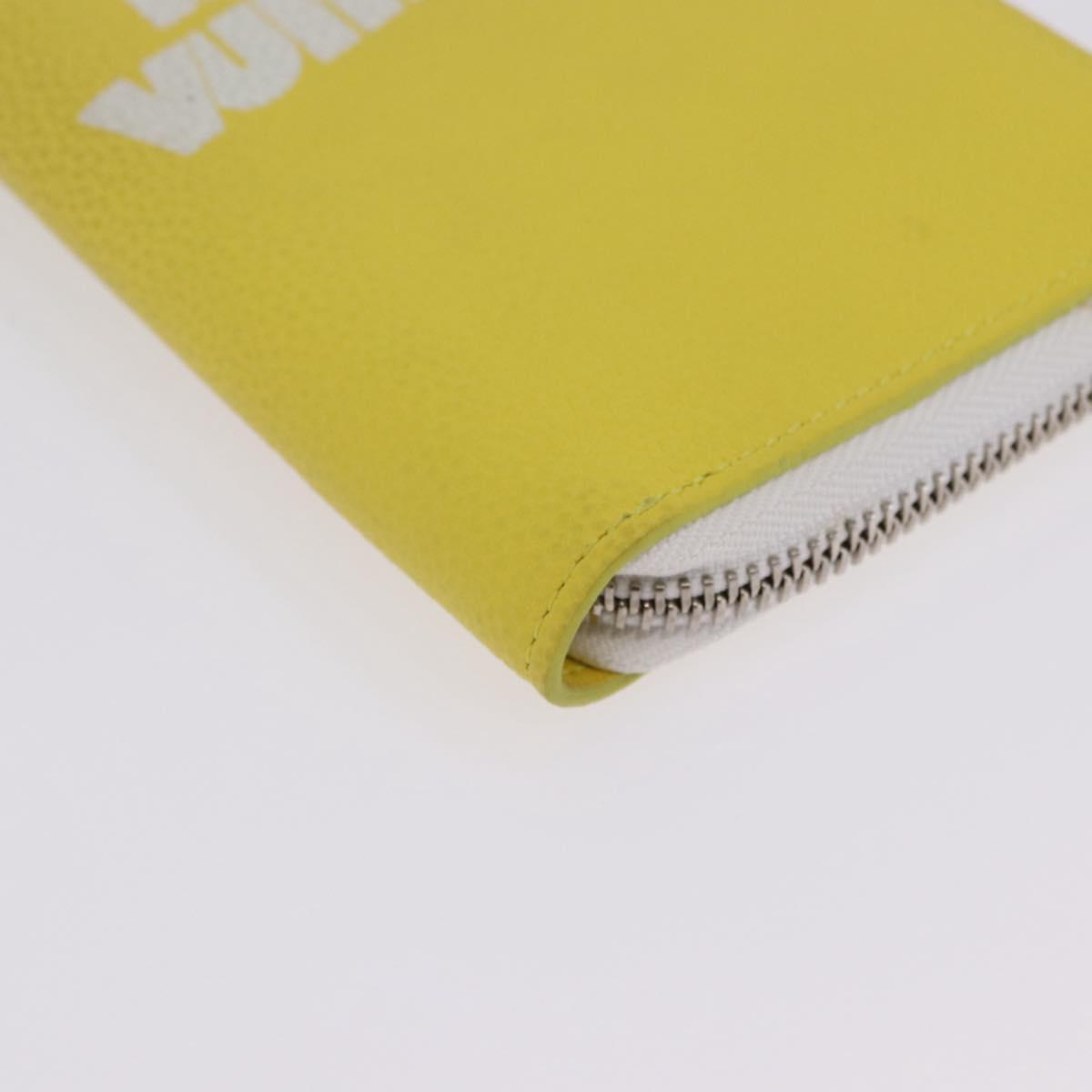 LOUIS VUITTON Monogram Everyday Zippy Wallet Vertical Yellow M80852 Auth 197912M