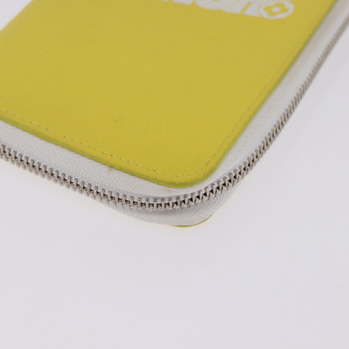 LOUIS VUITTON Monogram Everyday Zippy Wallet Vertical Yellow M80852 Auth 197912M