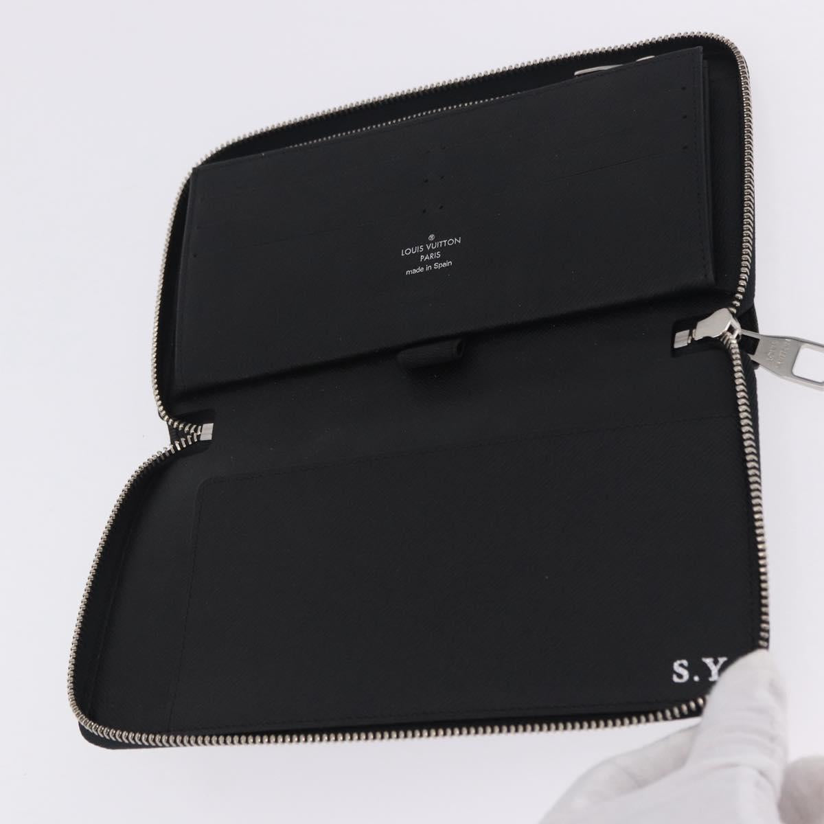 LOUIS VUITTON Damier Graphite Zippy Organizer Long Wallet N63077 LV Auth 197913A