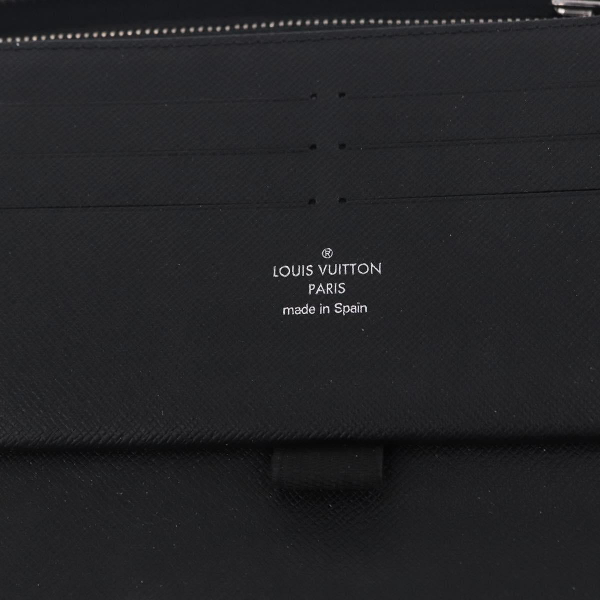 LOUIS VUITTON Damier Graphite Zippy Organizer Long Wallet N63077 LV Auth 197913A