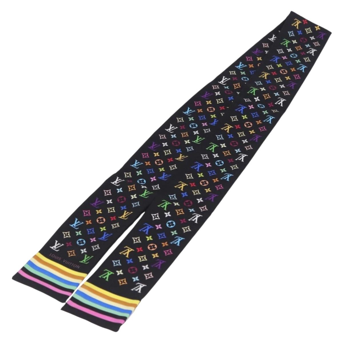 LOUIS VUITTON Bando Scarf Silk Multicolor M71992 LV Auth 197914M