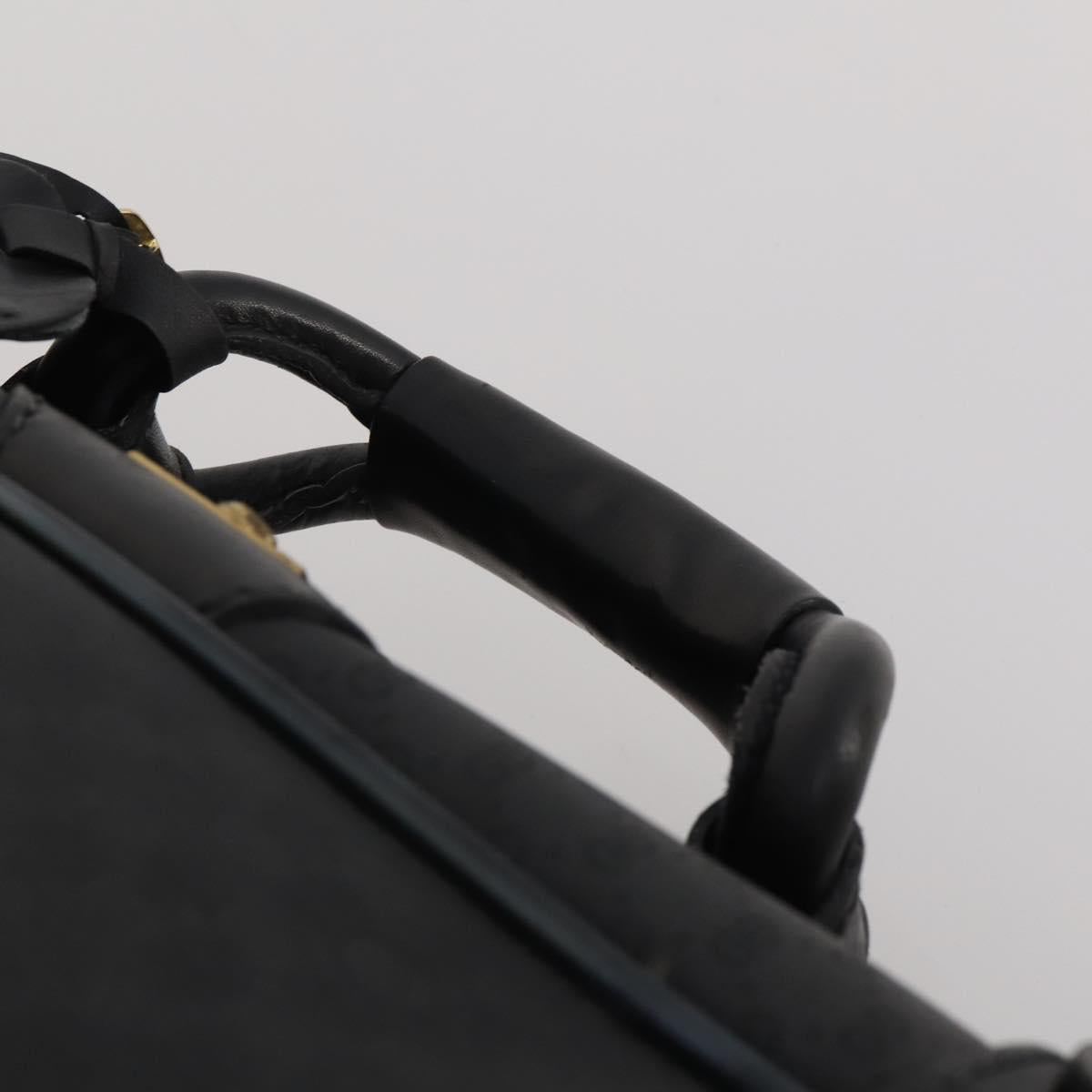 GUCCI Micro GG Supreme Trunk PVC Black Gold 010 123 0520 50 Auth 197916