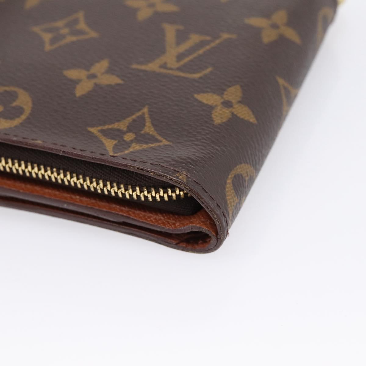 LOUIS VUITTON Monogram Compact Zip Wallet M61667 LV Auth 197930A