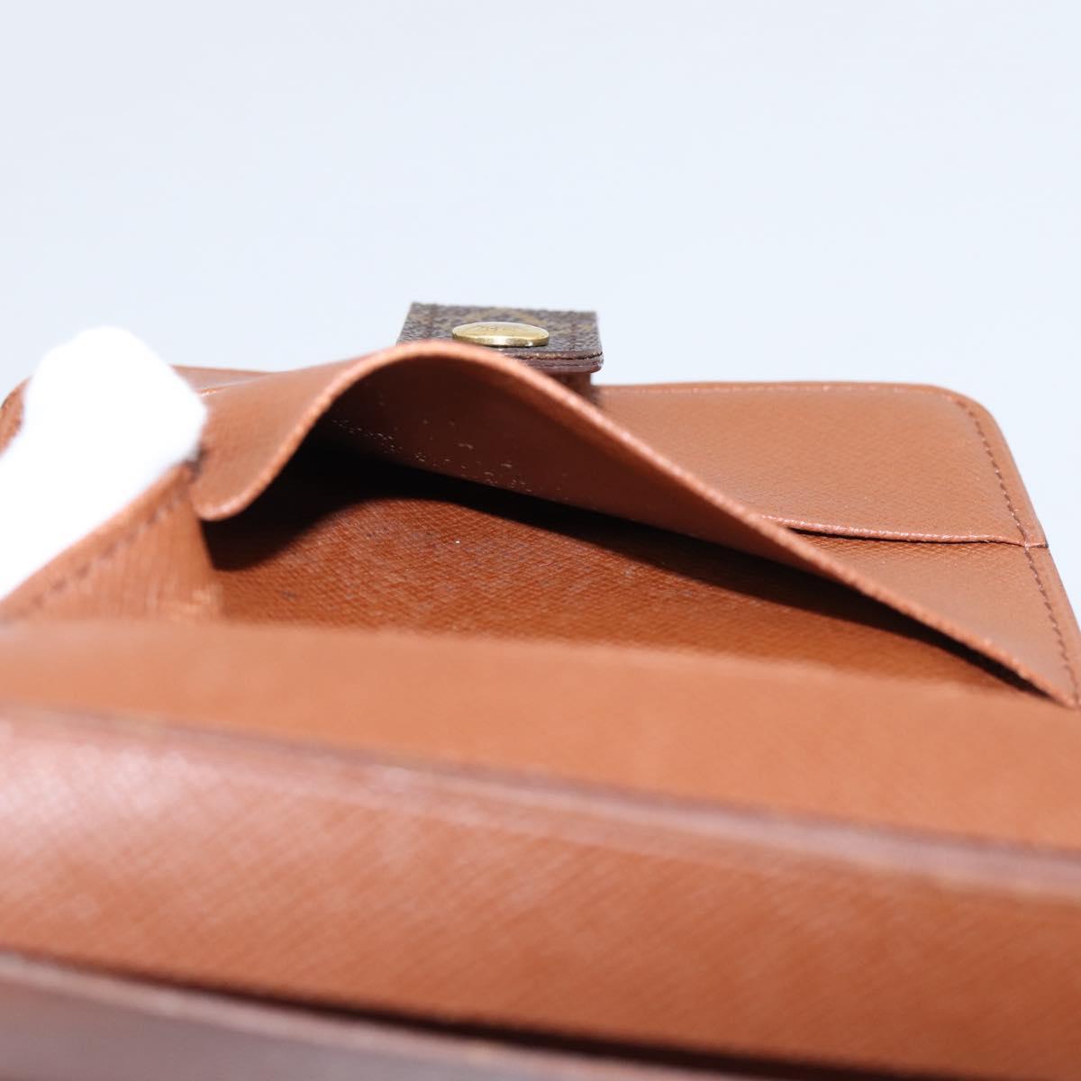LOUIS VUITTON Monogram Compact Zip Wallet M61667 LV Auth 197930A