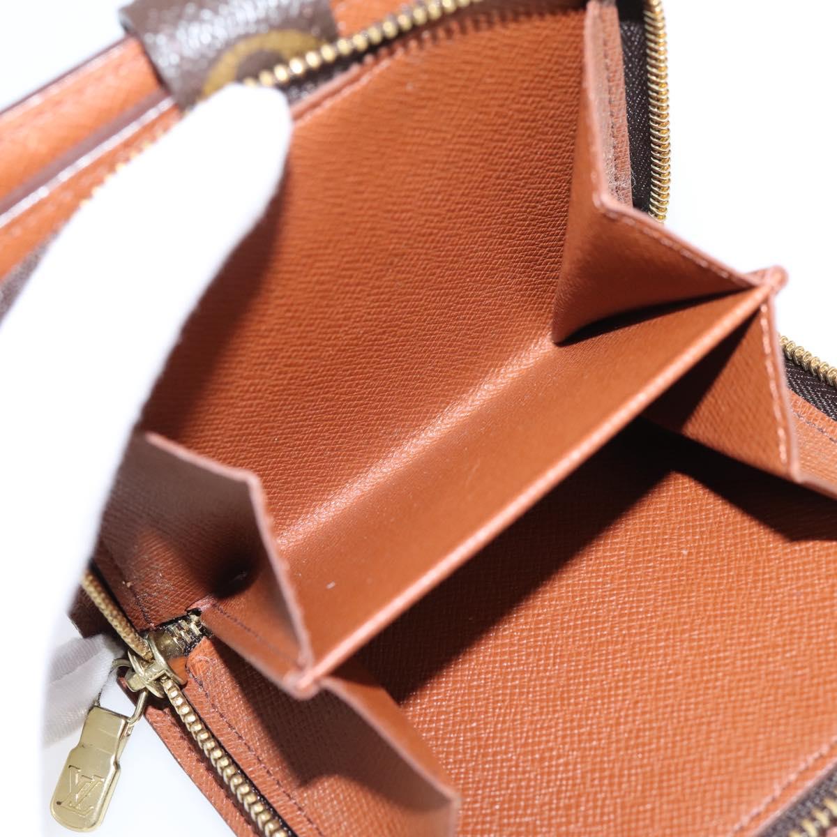 LOUIS VUITTON Monogram Compact Zip Wallet M61667 LV Auth 197930A