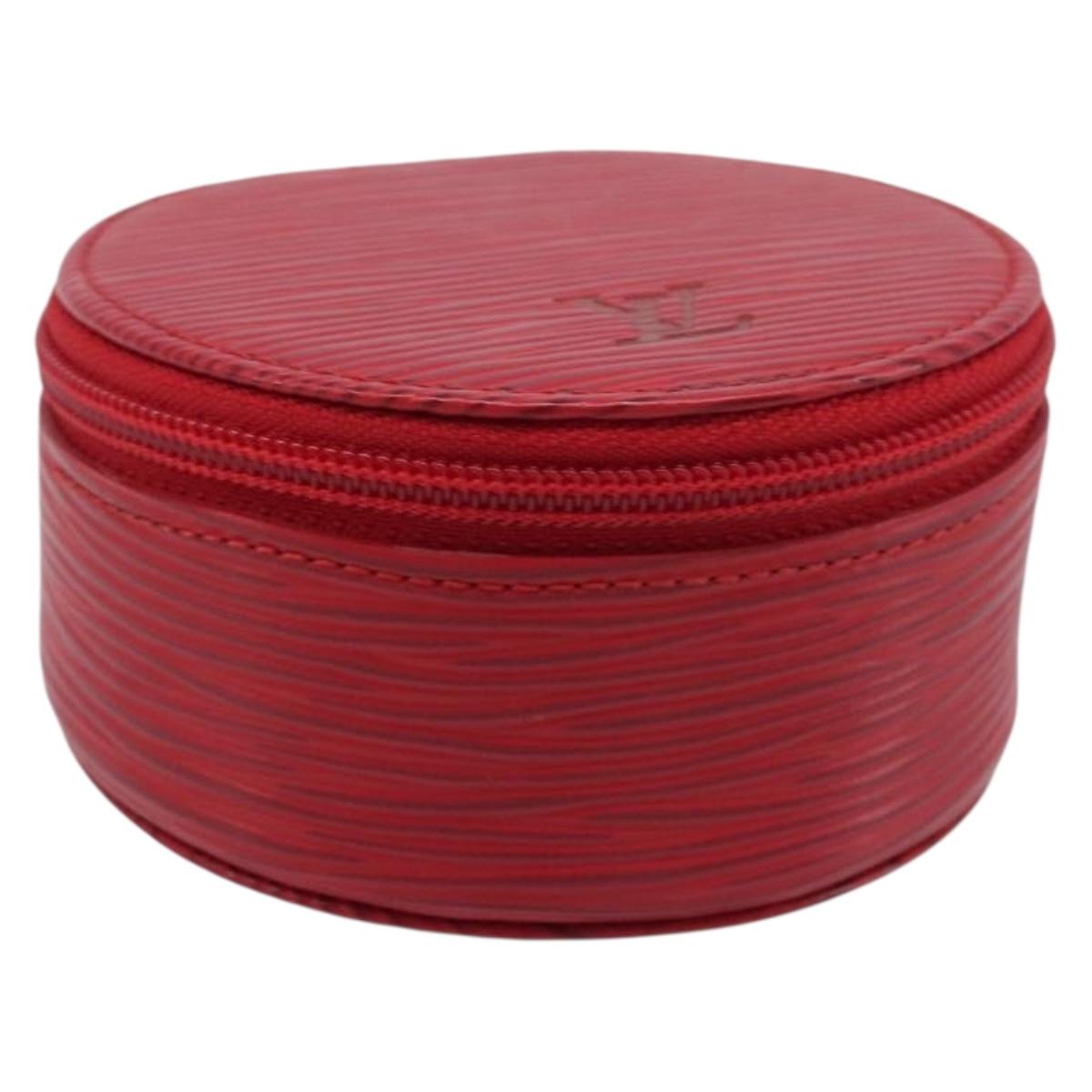 LOUIS VUITTON Epi Ecrin Bijoux 8 Jewelry Box Red M48227 LV Auth 197953V
