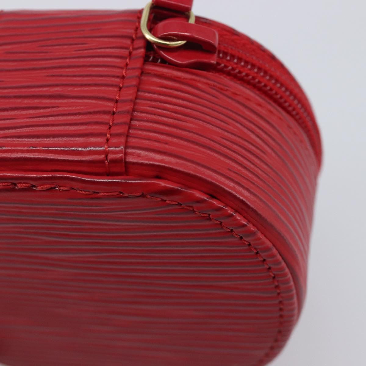 LOUIS VUITTON Epi Ecrin Bijoux 8 Jewelry Box Red M48227 LV Auth 197953V