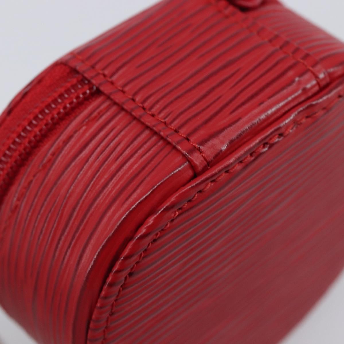 LOUIS VUITTON Epi Ecrin Bijoux 8 Jewelry Box Red M48227 LV Auth 197953V