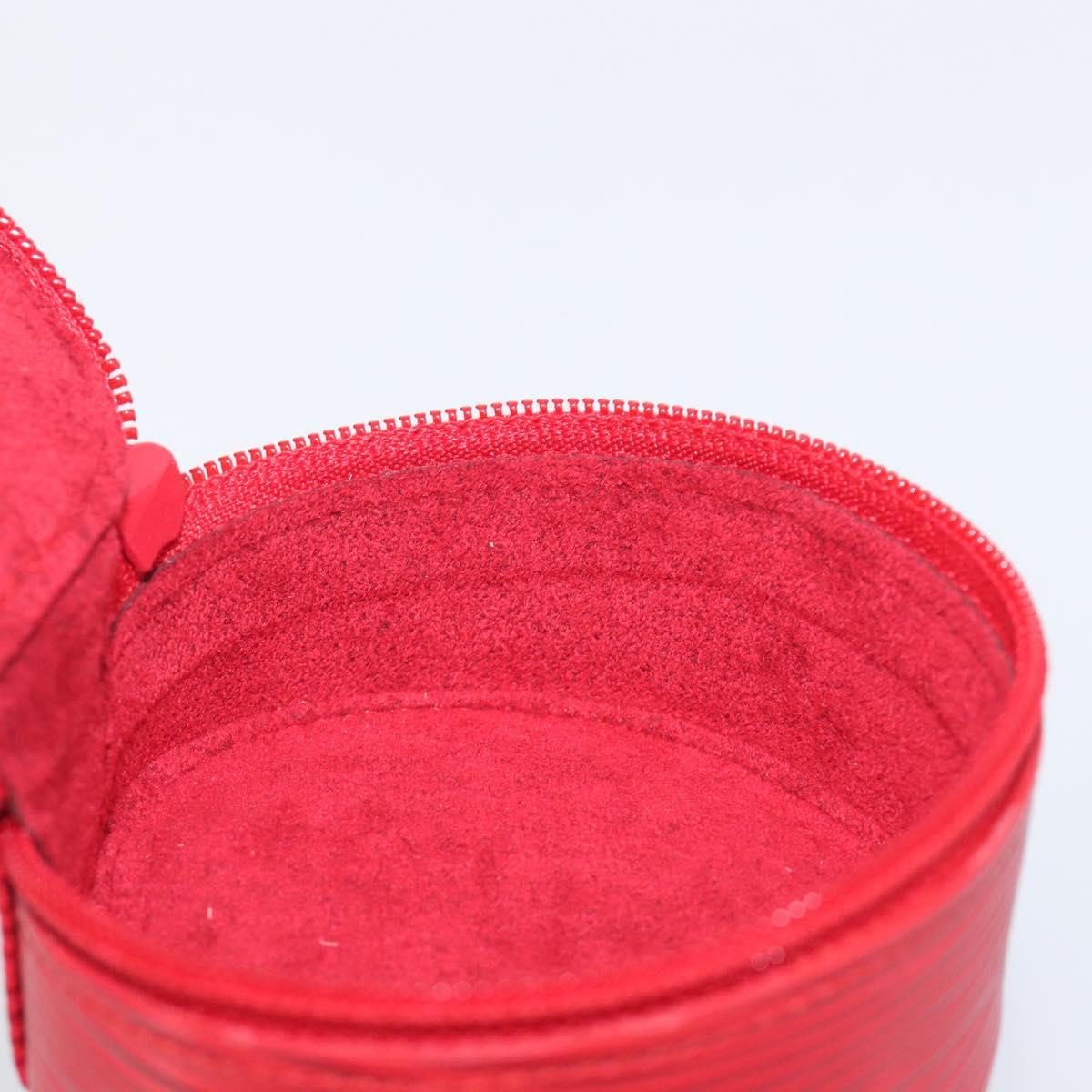 LOUIS VUITTON Epi Ecrin Bijoux 8 Jewelry Box Red M48227 LV Auth 197953V