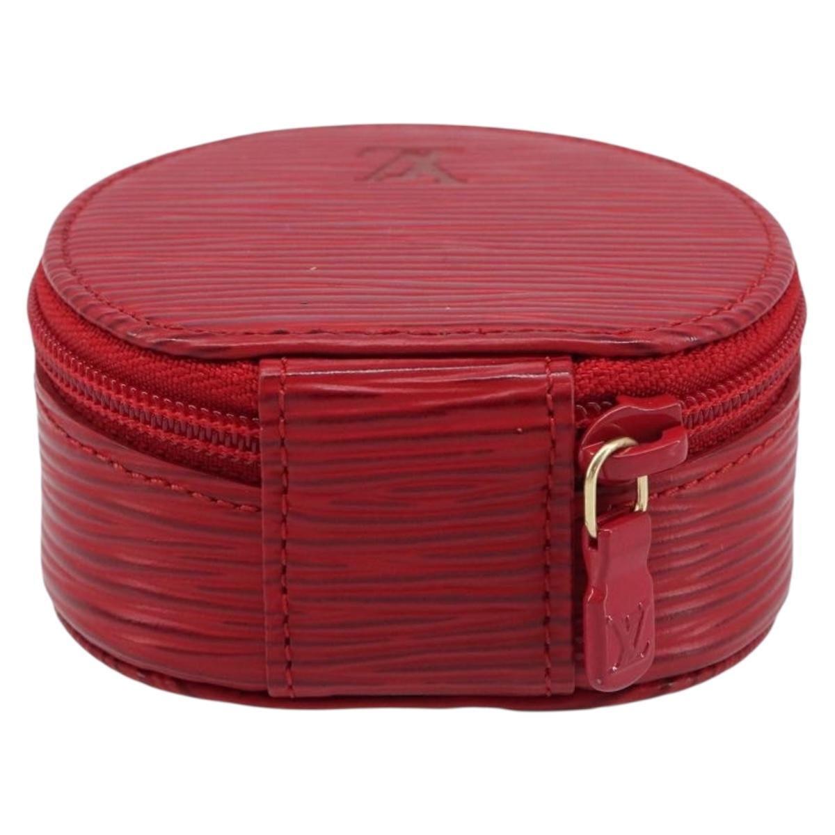 LOUIS VUITTON Epi Ecrin Bijoux 8 Jewelry Box Red M48227 LV Auth 197953V