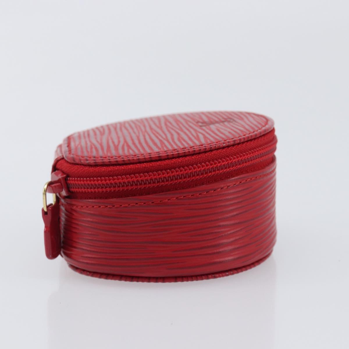 LOUIS VUITTON Epi Ecrin Bijoux 8 Jewelry Box Red M48227 LV Auth 197953V