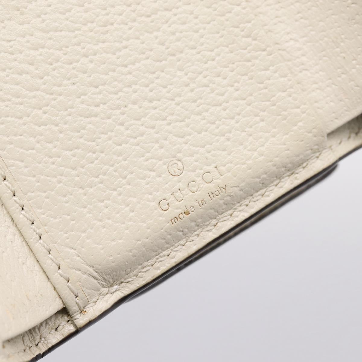 GUCCI GG Marmont Sherry Line GG Supreme Wallet PVC Beige 644334 Auth 197954V