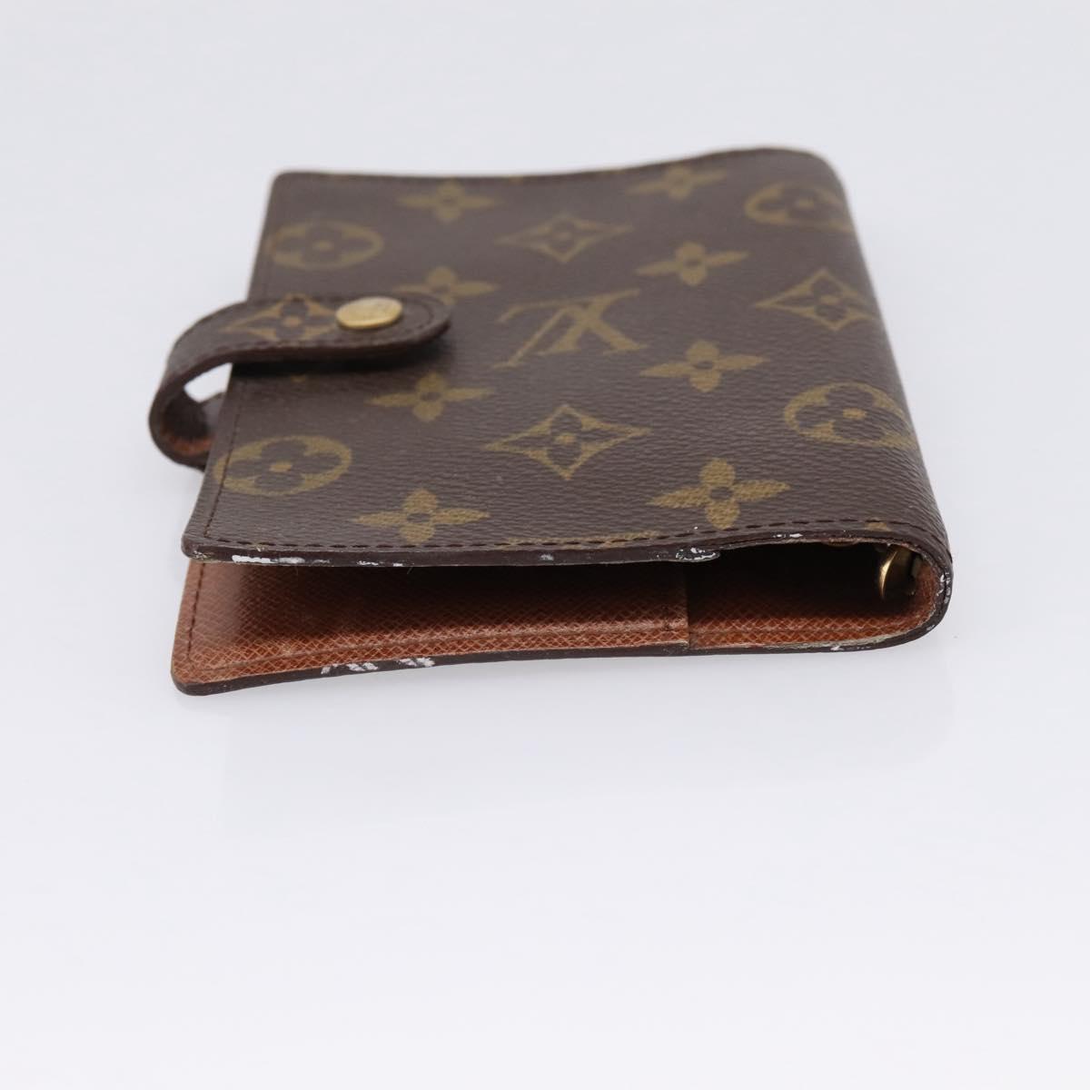 LOUIS VUITTON Monogram Agenda PM Day Planner Cover R20005 LV Auth 197955