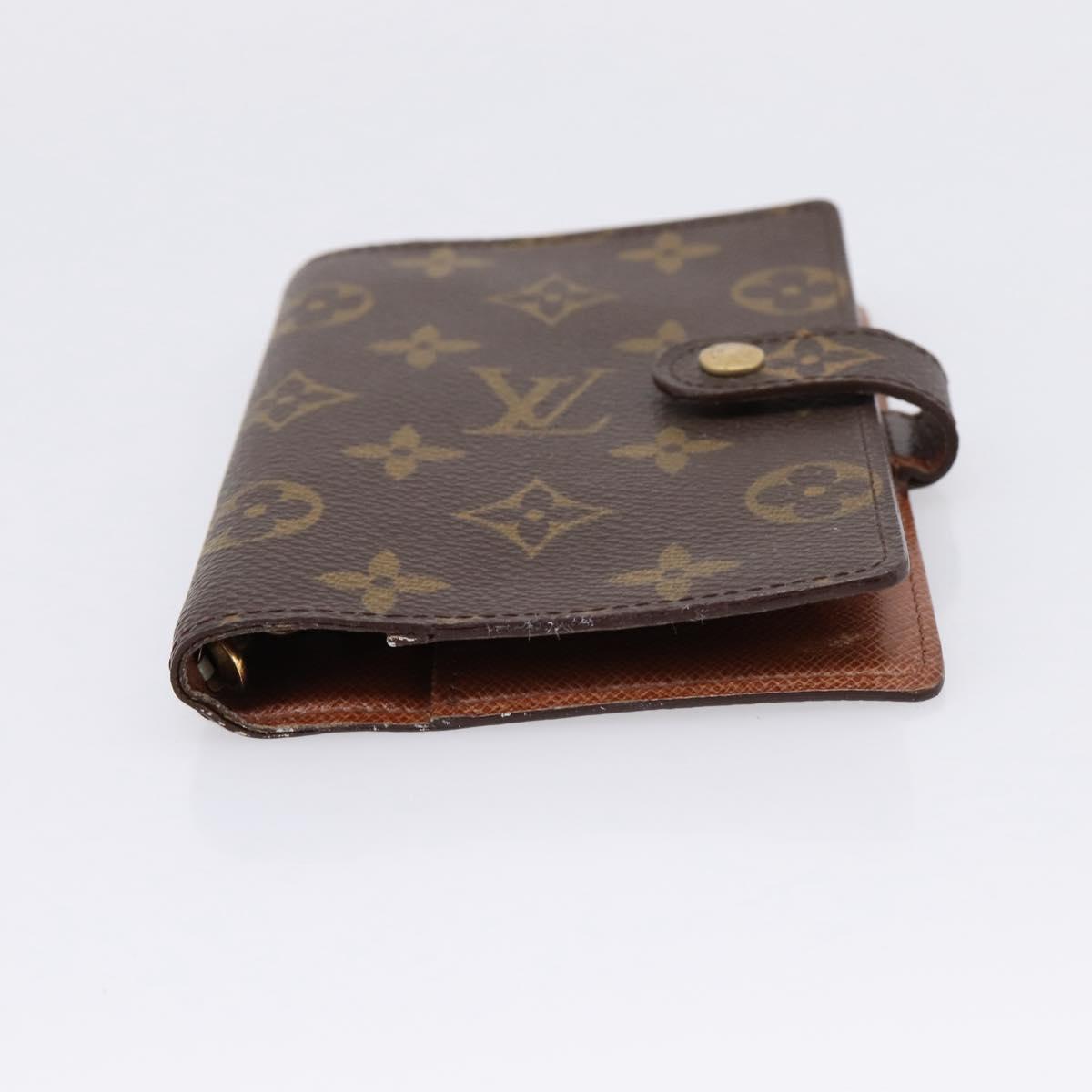 LOUIS VUITTON Monogram Agenda PM Day Planner Cover R20005 LV Auth 197955