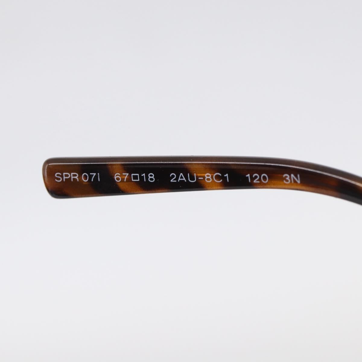 PRADA Sunglasses Plastic Black Gold Auth 198050M