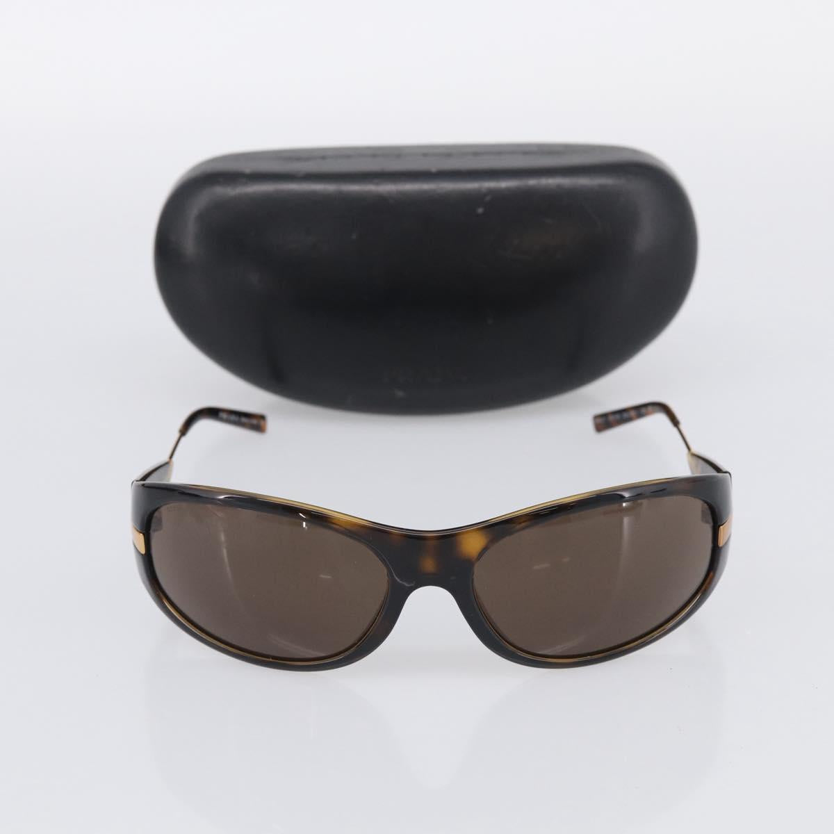 PRADA Sunglasses Plastic Black Gold Auth 198050M
