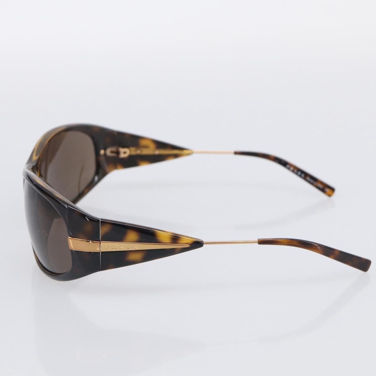PRADA Sunglasses Plastic Black Gold Auth 198050M