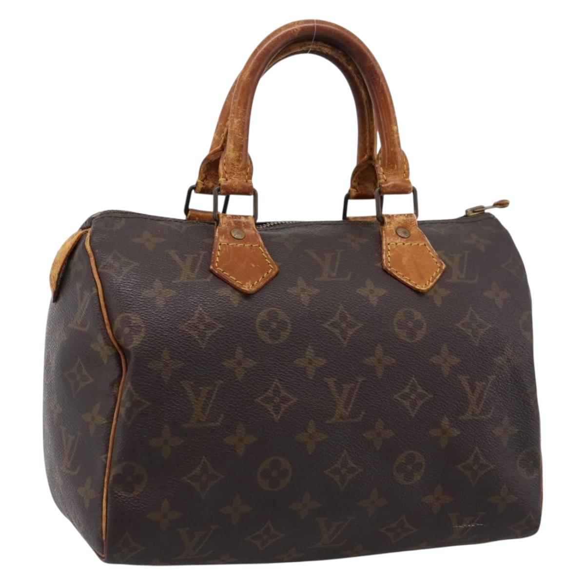 LOUIS VUITTON Monogram Speedy 25 Hand Bag M41528 LV Auth 198256