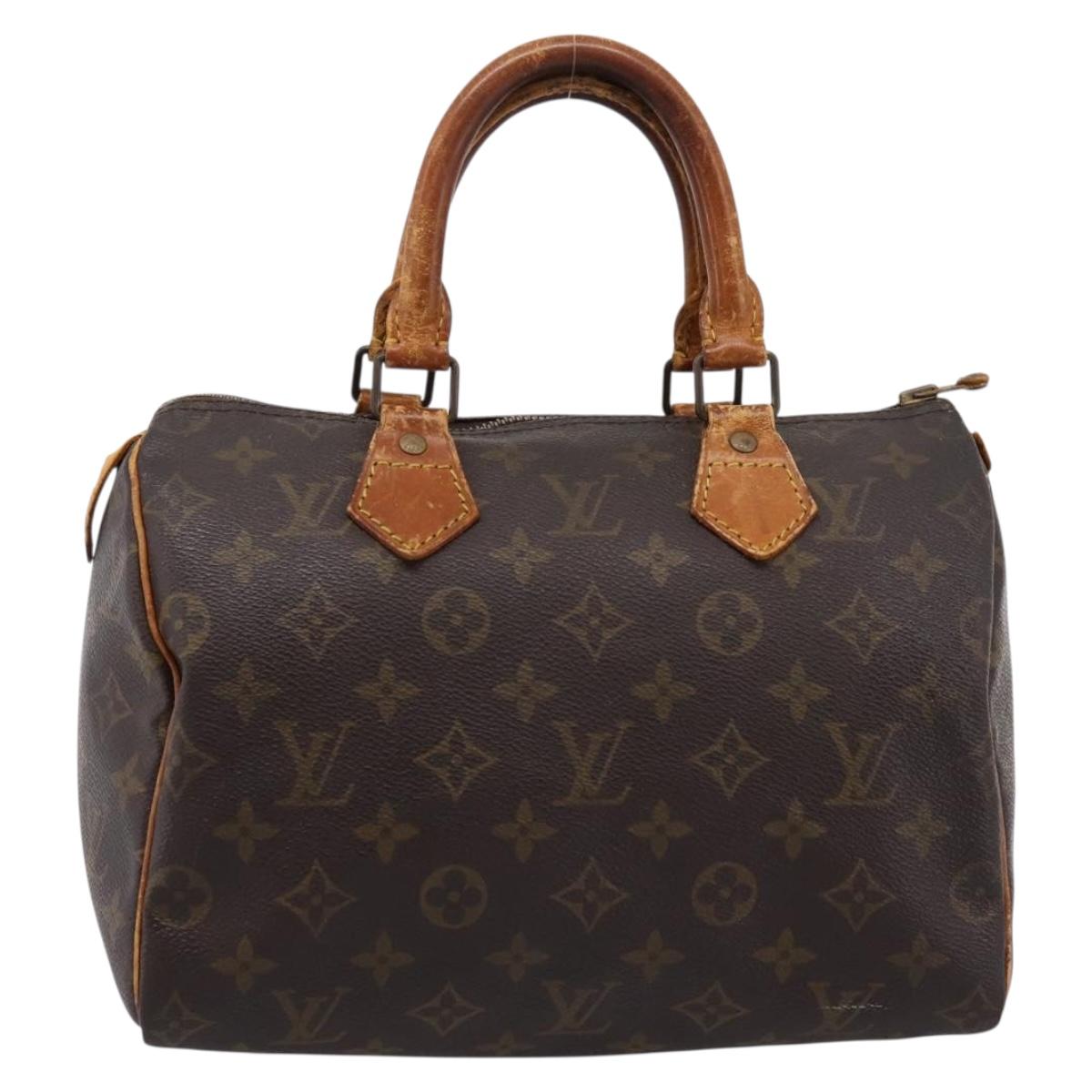 LOUIS VUITTON Monogram Speedy 25 Hand Bag M41528 LV Auth 198256