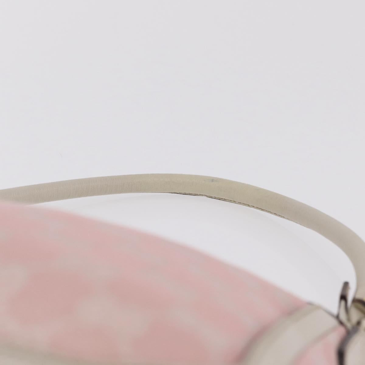 GUCCI GG Canvas Abbey Shoulder Bag Pink Gold Tone 146244 Auth 198274V