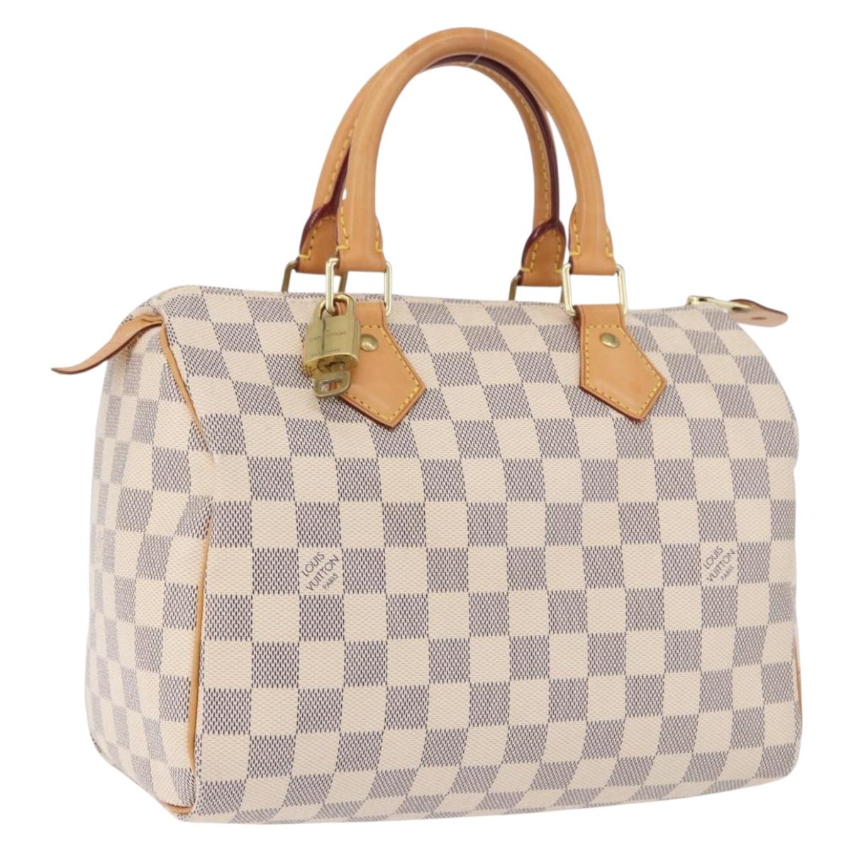 LOUIS VUITTON Damier Azur Speedy 25 Hand Bag N41534 LV Auth 198278SAV