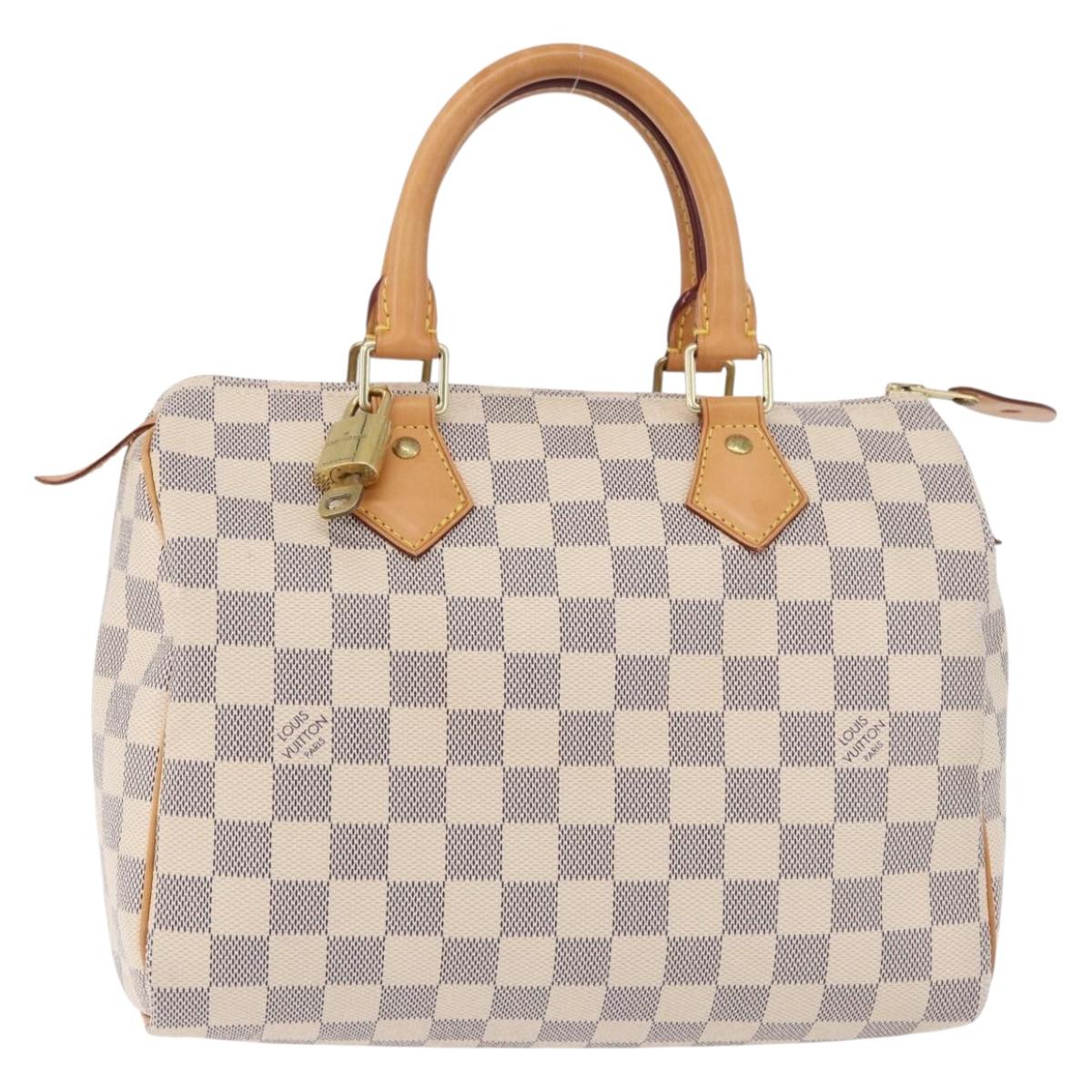 LOUIS VUITTON Damier Azur Speedy 25 Hand Bag N41534 LV Auth 198278SAV