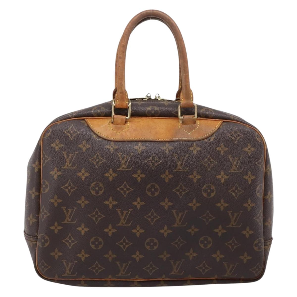 LOUIS VUITTON Monogram Deauville Hand Bag M47270 LV Auth 198281