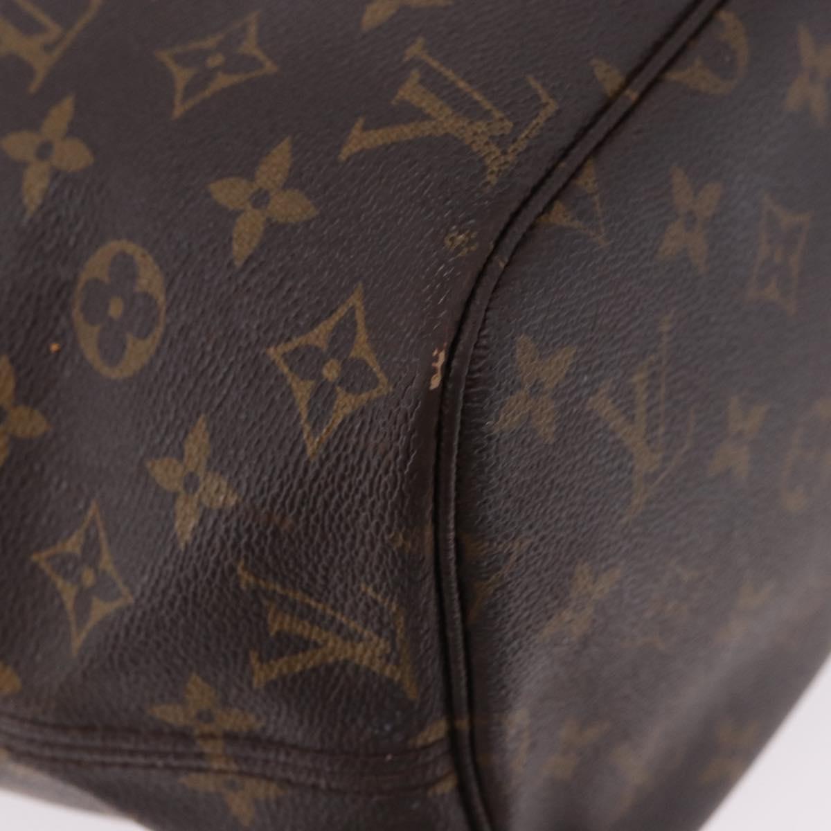 LOUIS VUITTON Monogram Neverfull MM Tote Bag M40156 LV Auth 198282