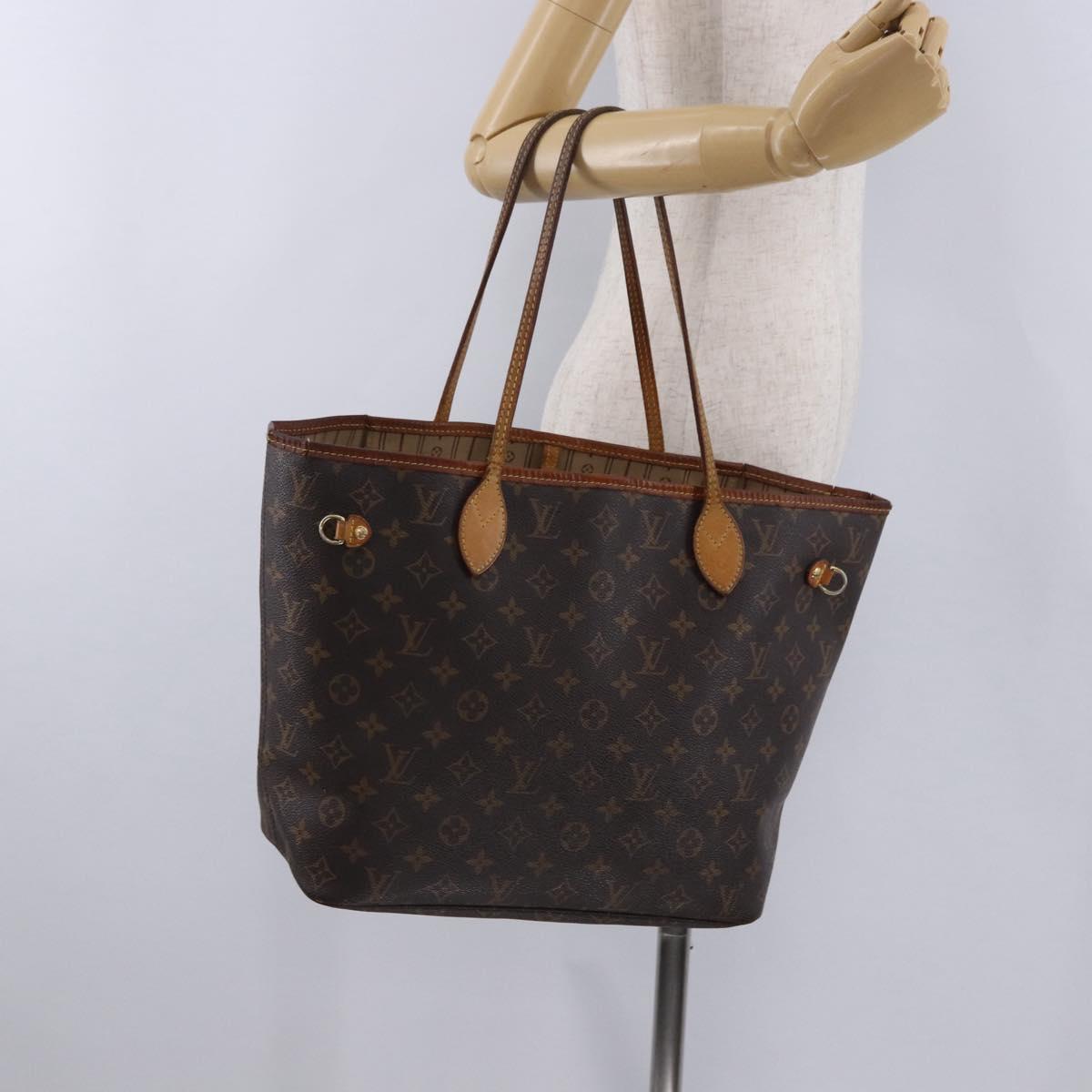 LOUIS VUITTON Monogram Neverfull MM Tote Bag M40156 LV Auth 198282